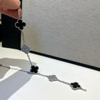 [Aura ]New CLOVER 5 MOTIF ONYXS BRACELET COLLECTION