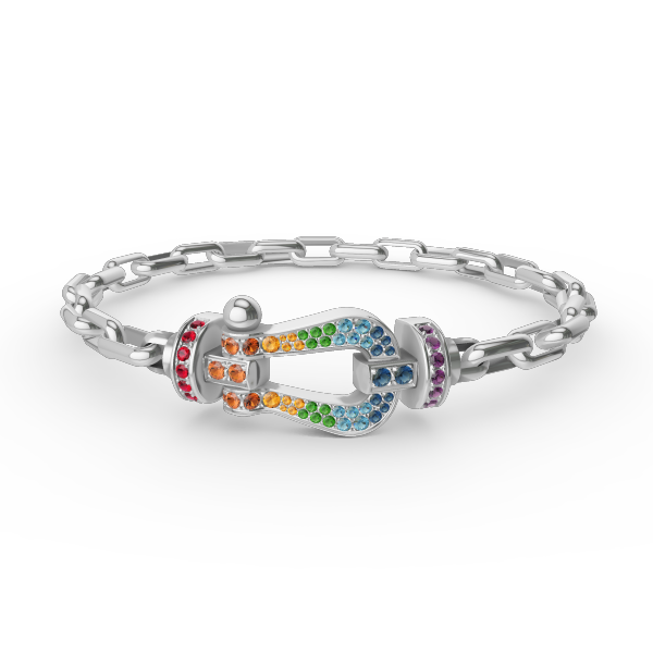 Aura FORCE LARGE HORSESHOE CLASP  METAL BRACELET