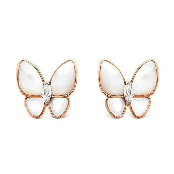 Aura BUTTERFLY MOP DIAMOND EARRINGS