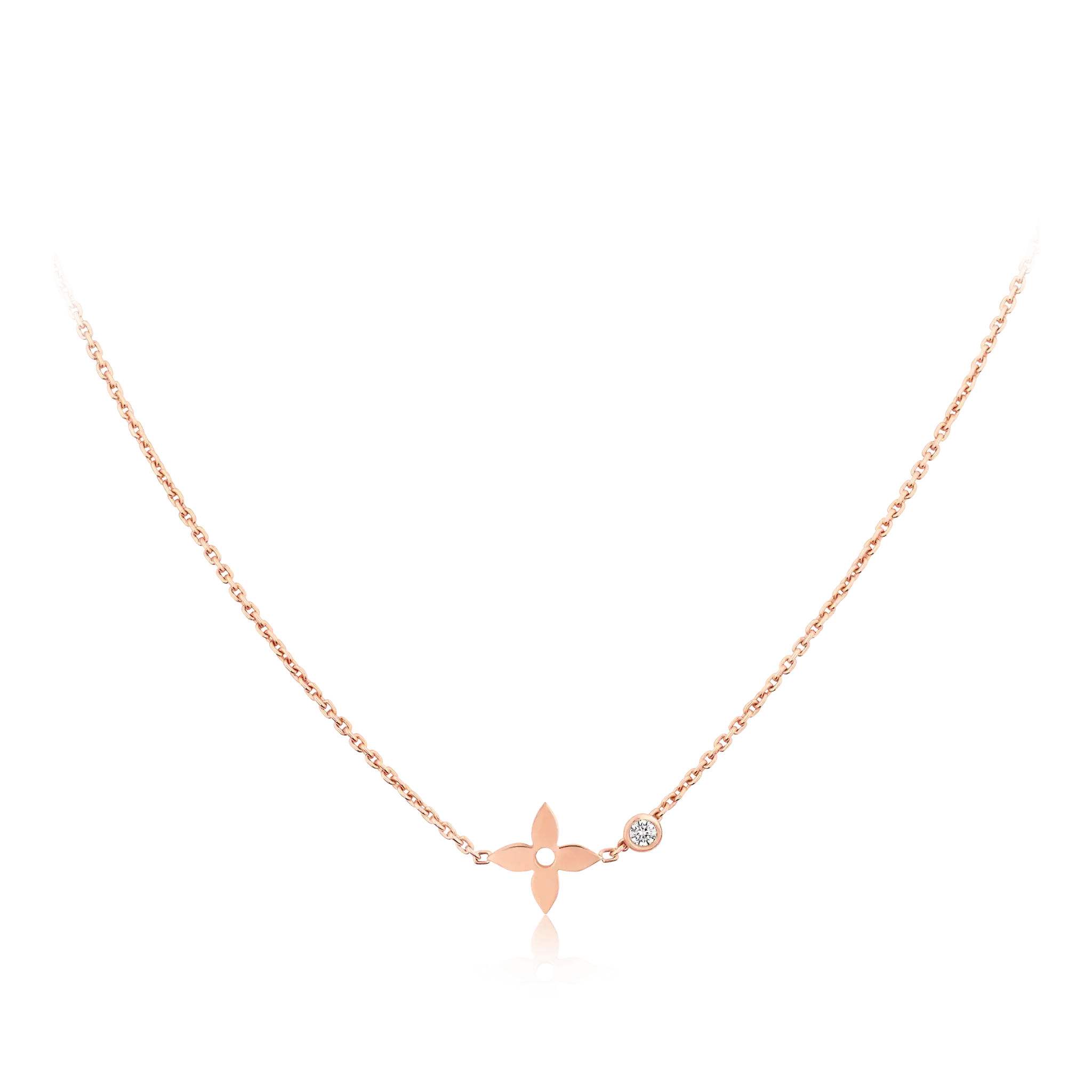 Aura BLOSSOM PENDANT PINK GOLD AND DIAMOND