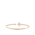 Aura IDYLLE PINK GOLD OPEN BRACELET DIAMOND PAVED