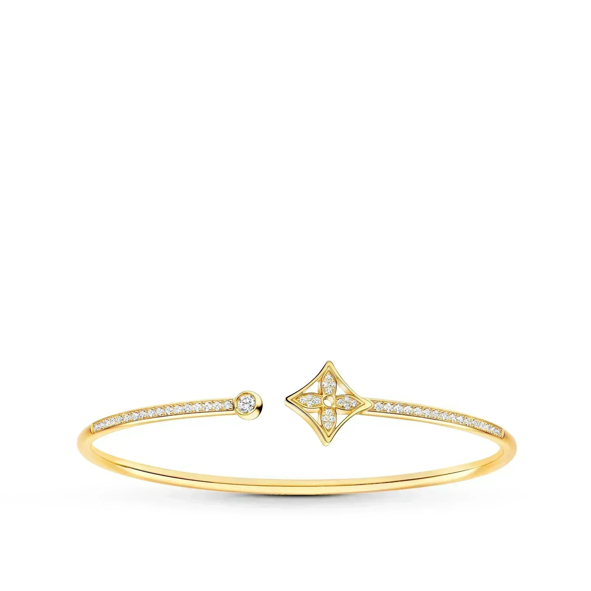 Aura IDYLLE GOLD OPEN BRACELET DIAMOND PAVED