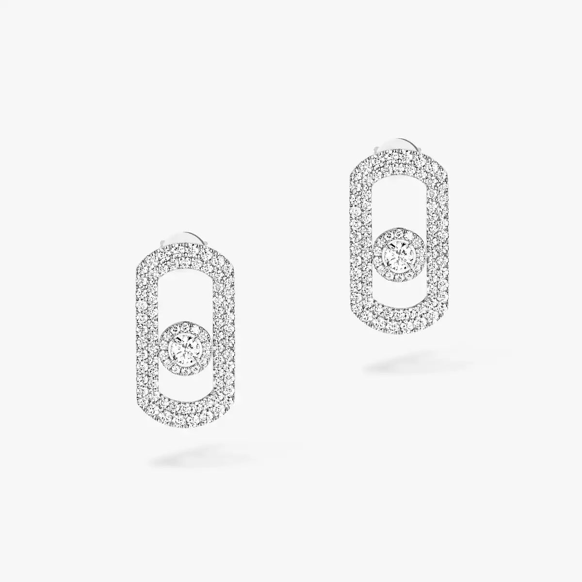 [Aura ]So Move Pave_-Set Diamond Earrings in Silver