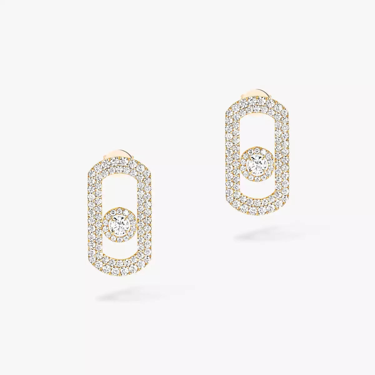[Aura ]So Move Pave_-Set Diamond Earrings in Silver