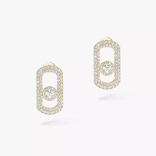 [⭐Aura ]So Move Pave_-Set Diamond Earrings in Silver