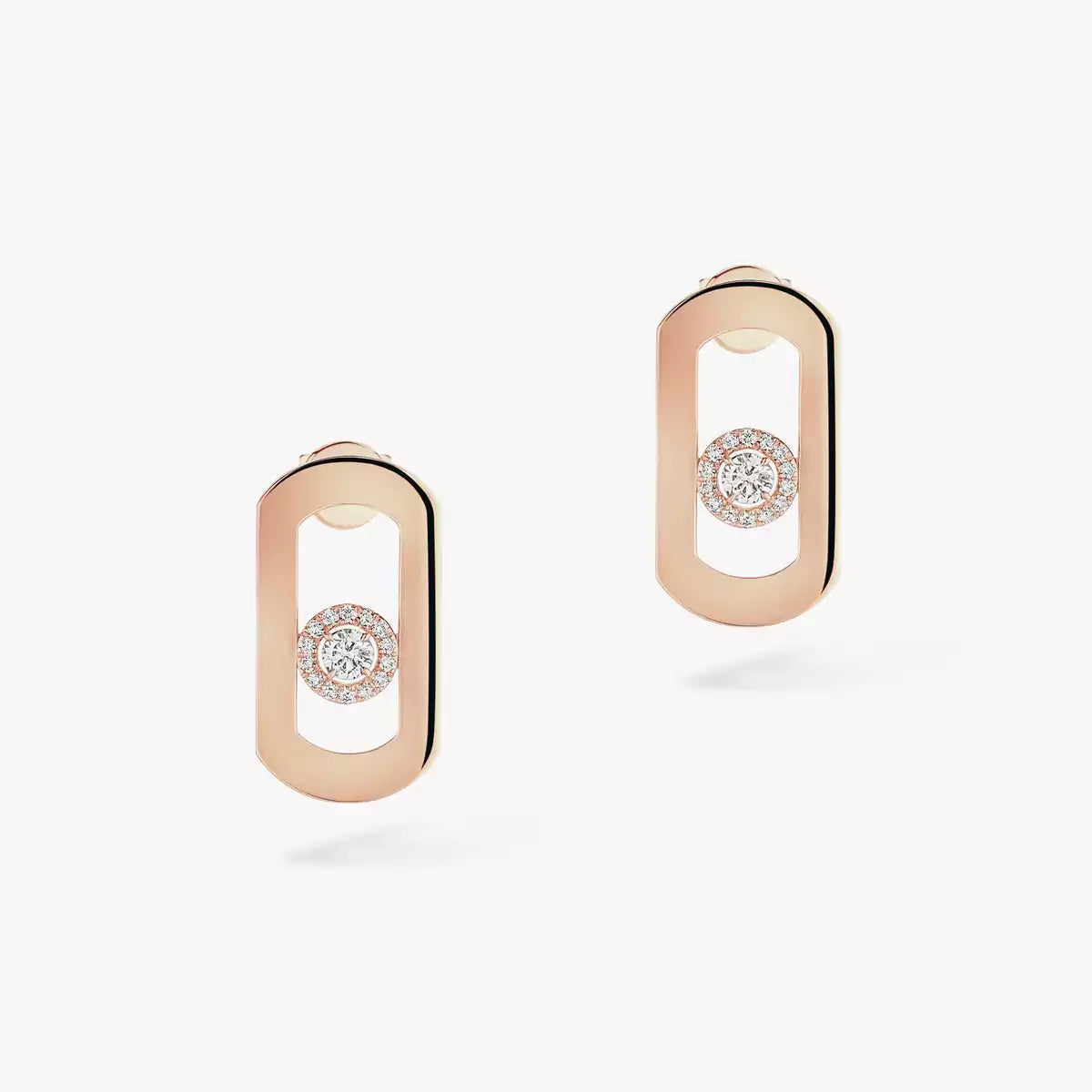 [Aura ]So Move Diamond Earrings in Yellow Gold