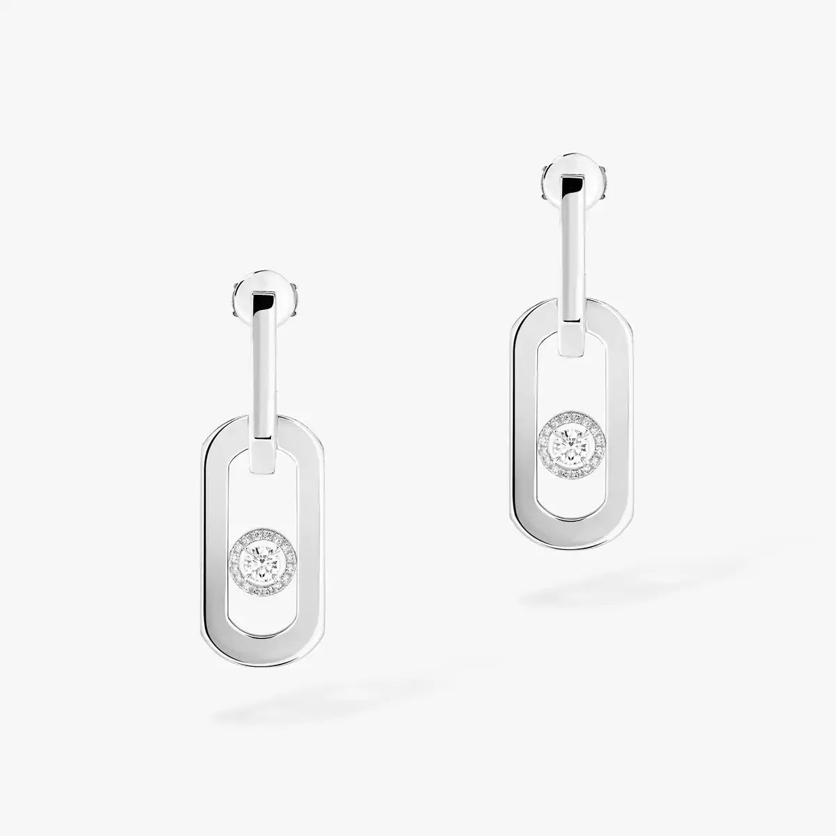 [Aura ]So Move XL Diamond Pendant Earrings