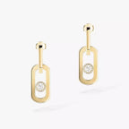 [Aura ]So Move XL Diamond Pendant Earrings