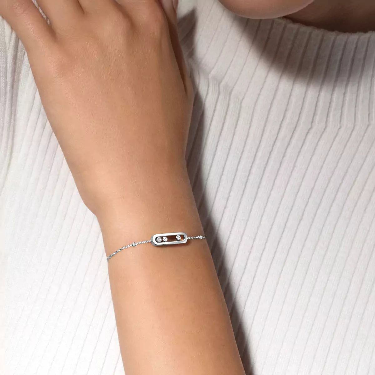 [Aura ]Baby Move Diamond Bracelet