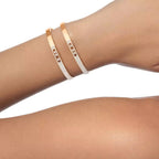 [Aura ]Move Noa Rose Gold Pavé Diamond Bangle Bracelet