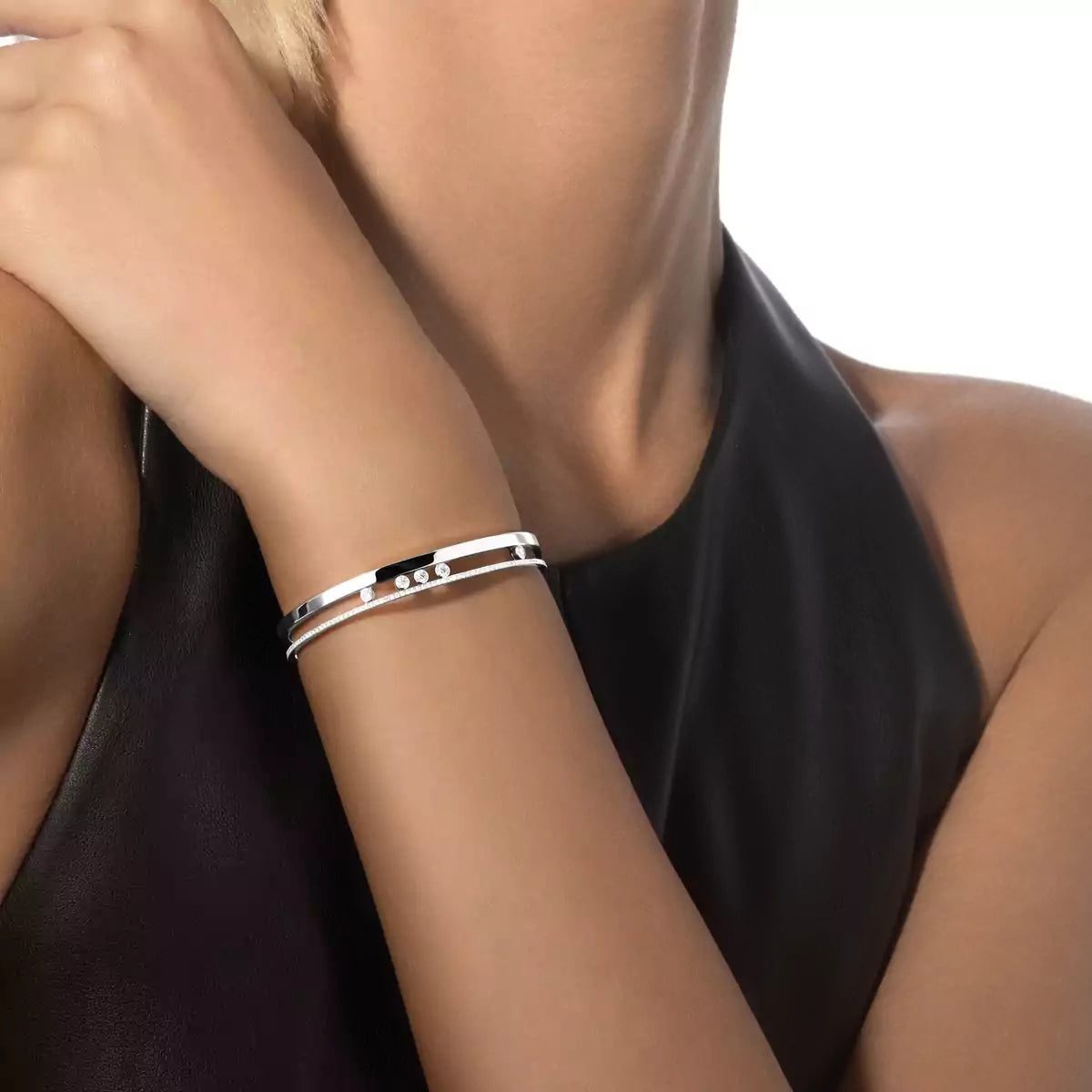 [Aura ]Move Romane Diamond Bangle Bracelet