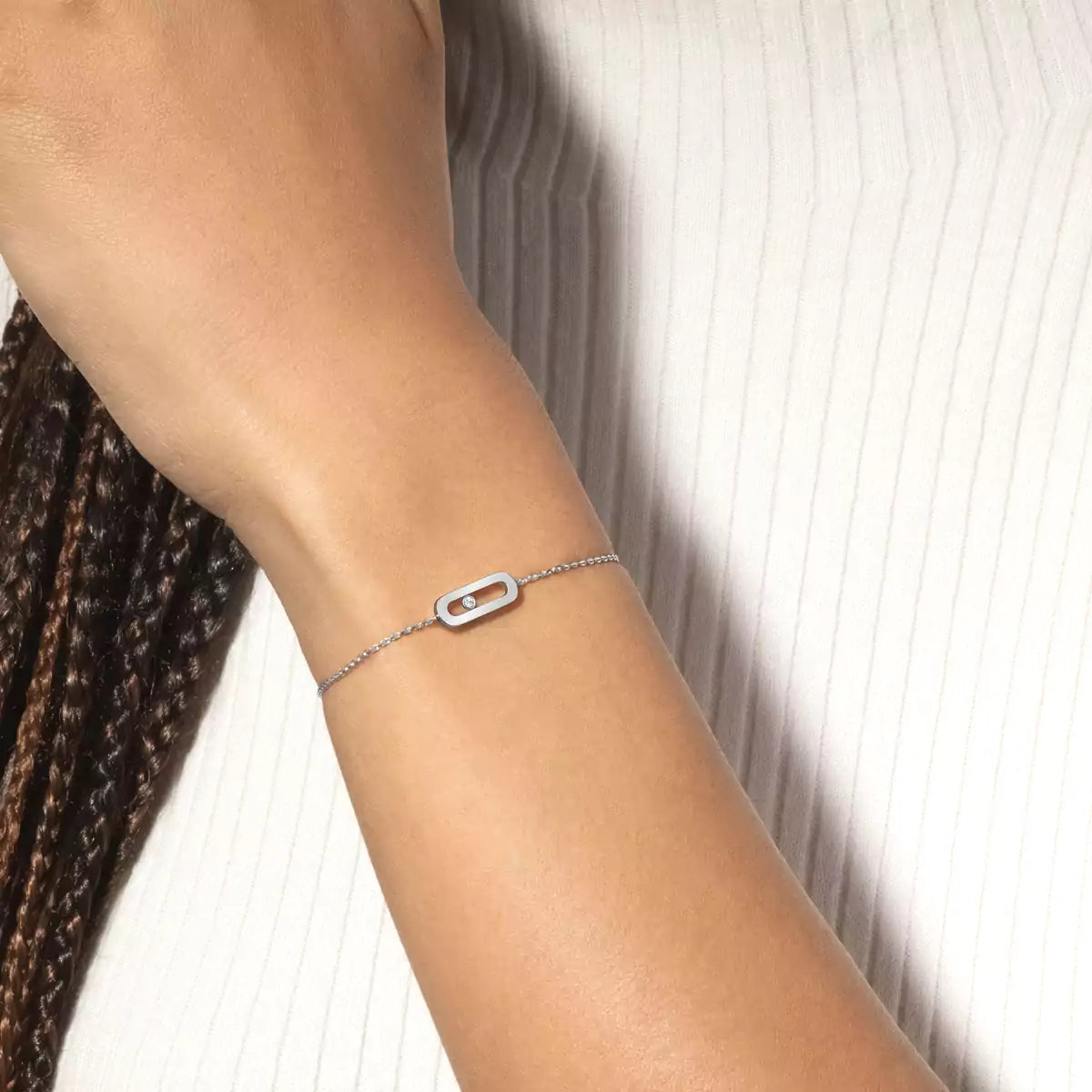 [Aura ]Move Uno Diamond Bracelet