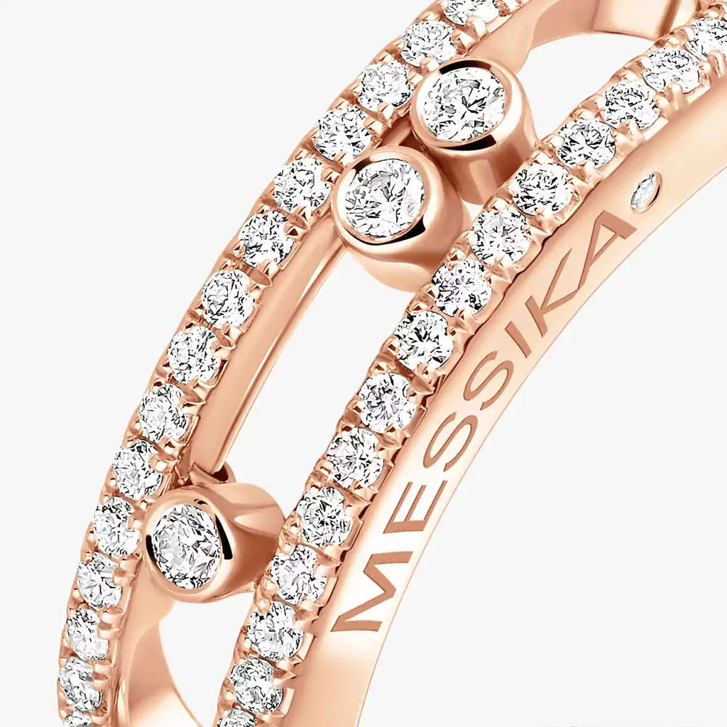 [Aura ]  Baby Move Gold Diamond Pave_ Ring
