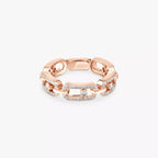 [Aura ] Beweglicher Link Pave_-Ring mit Diamanten in Gold
