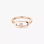 [Aura ] Move Uno Diamond Ring in Gold