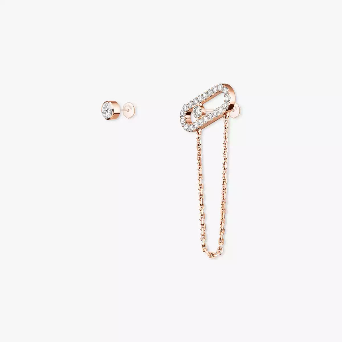 [Aura ]Move Uno Diamond Earrings