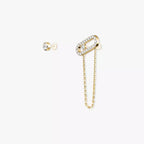 [Aura ]Move Uno Diamond Earrings