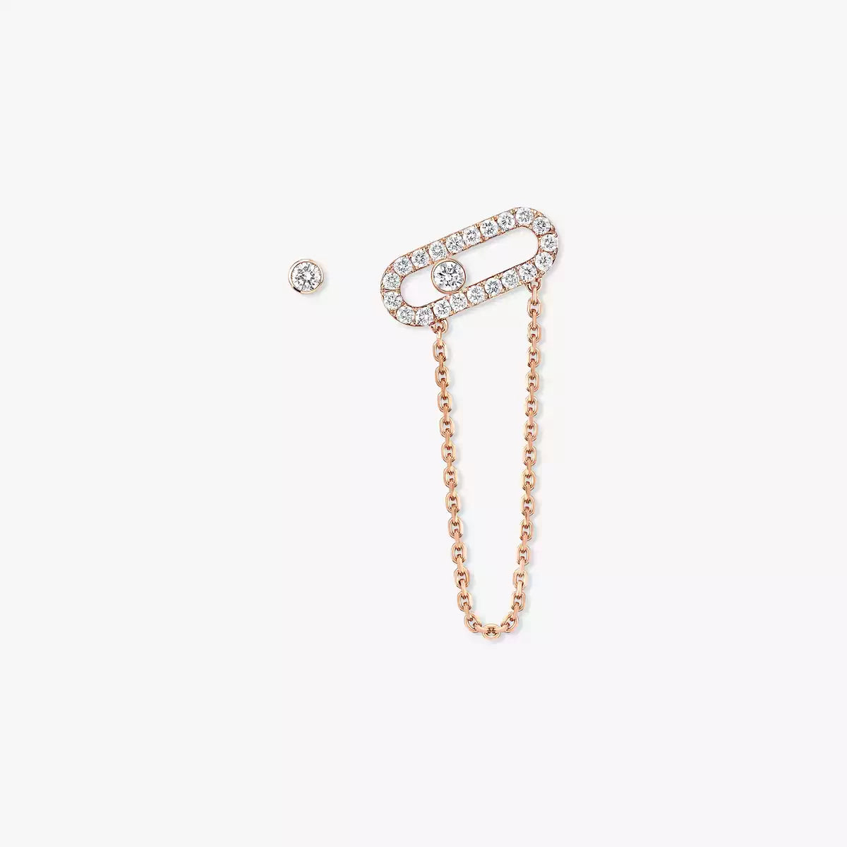 [Aura ]Move Uno Diamond Earrings