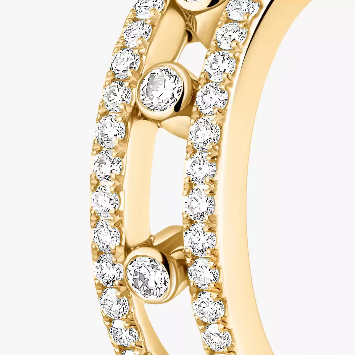 [Aura ]Diamond Pave_ Hoop Earrings Move