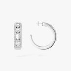 [Aura ]Diamond Pave_ Hoop Earrings Move