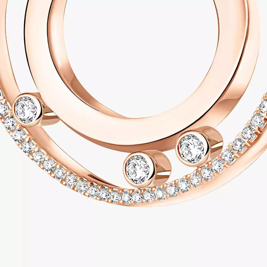 [Aura ]Move Romane Small Diamond Hoop Earrings