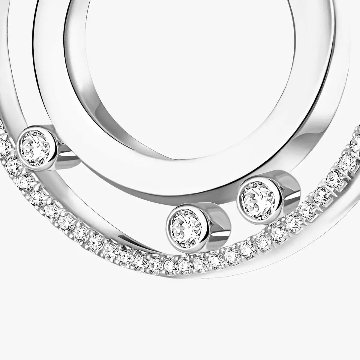 [Aura ]Move Romane Small Diamond Hoop Earrings