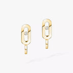 [Aura ]Diamond Mini Hoop Earrings Move Classique