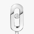 [Aura ]Diamond Mini Hoop Earrings Move Classique