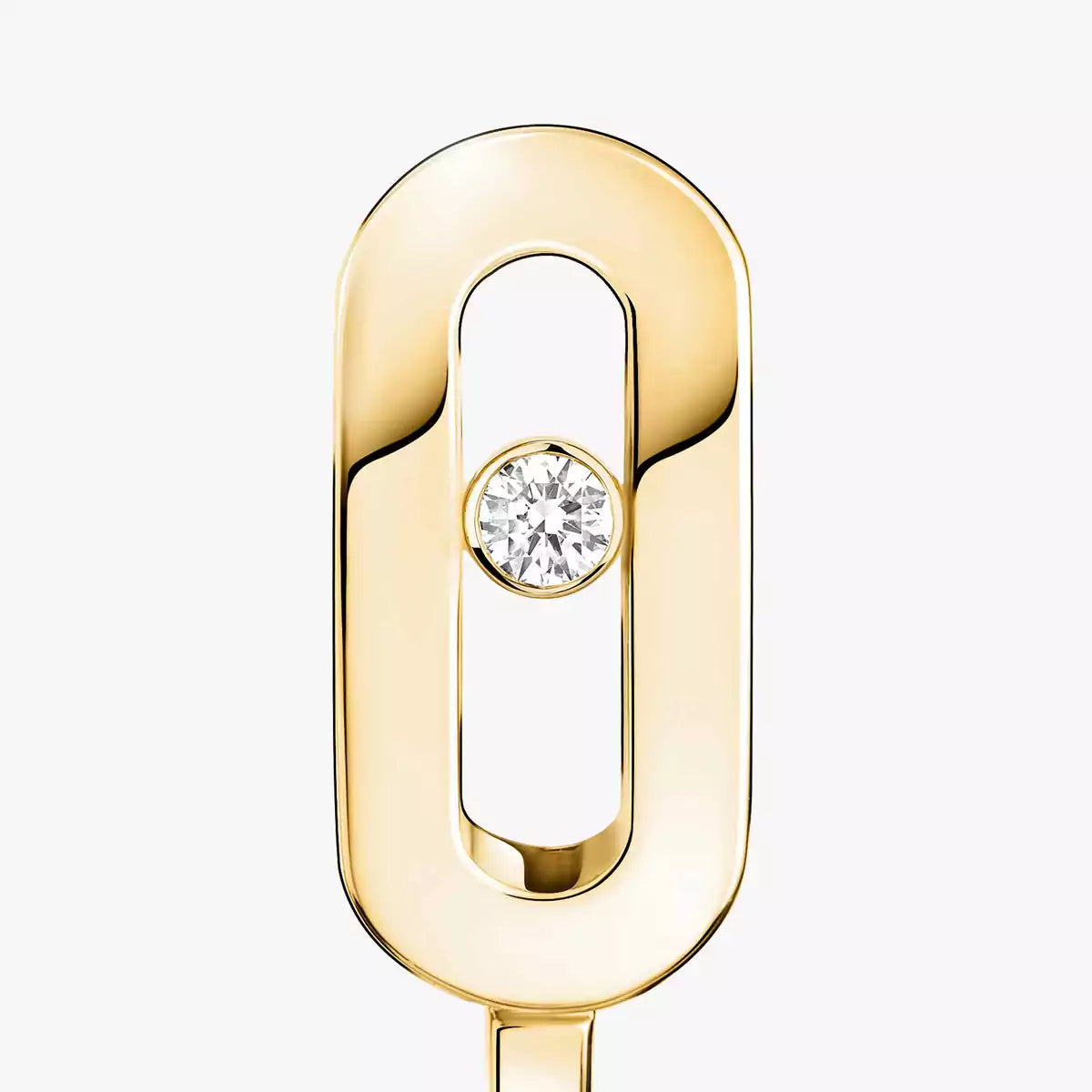 [Aura ]Diamond Mini Hoop Earrings Move Classique