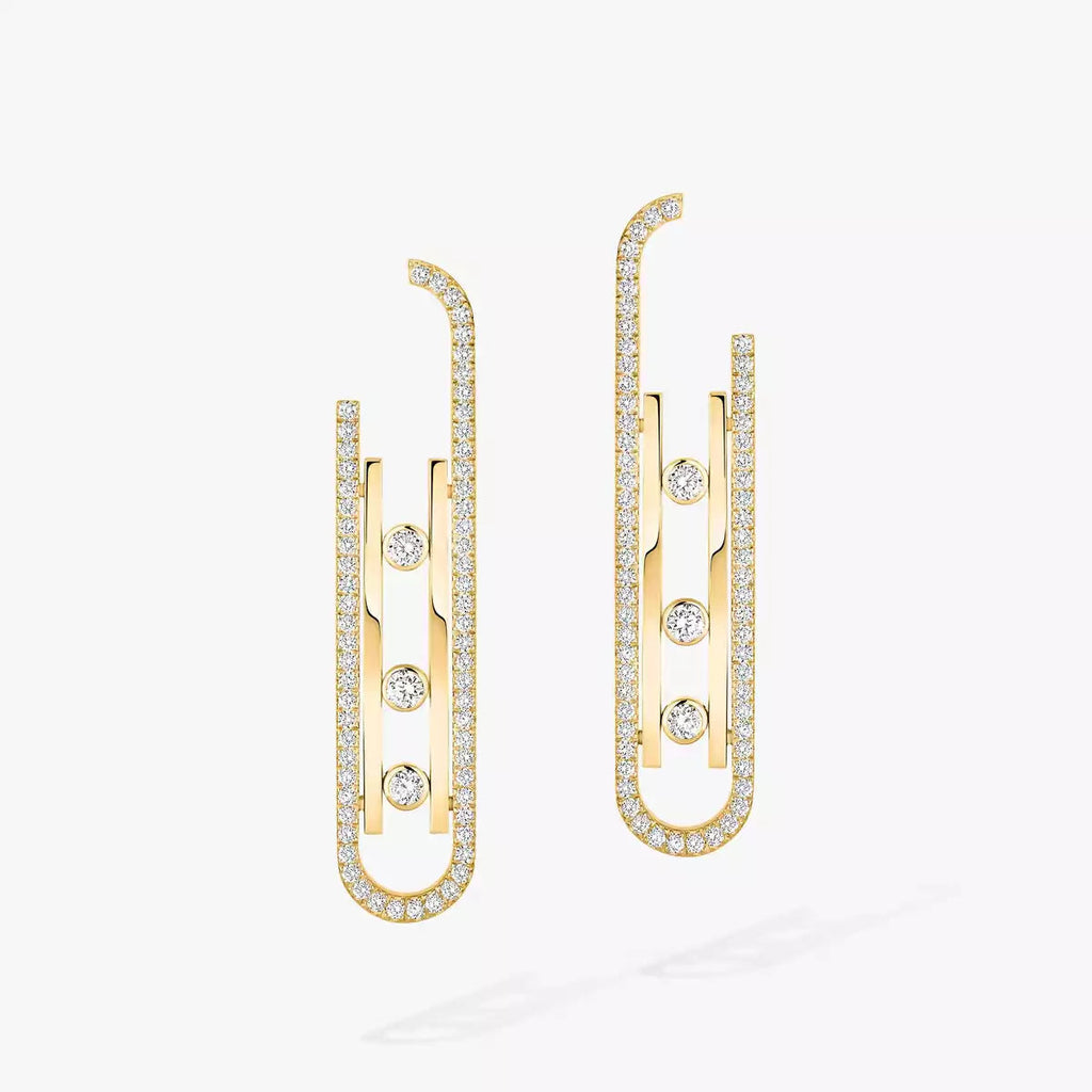 [Aura ]Diamond Pendant Earrings Move 10Th