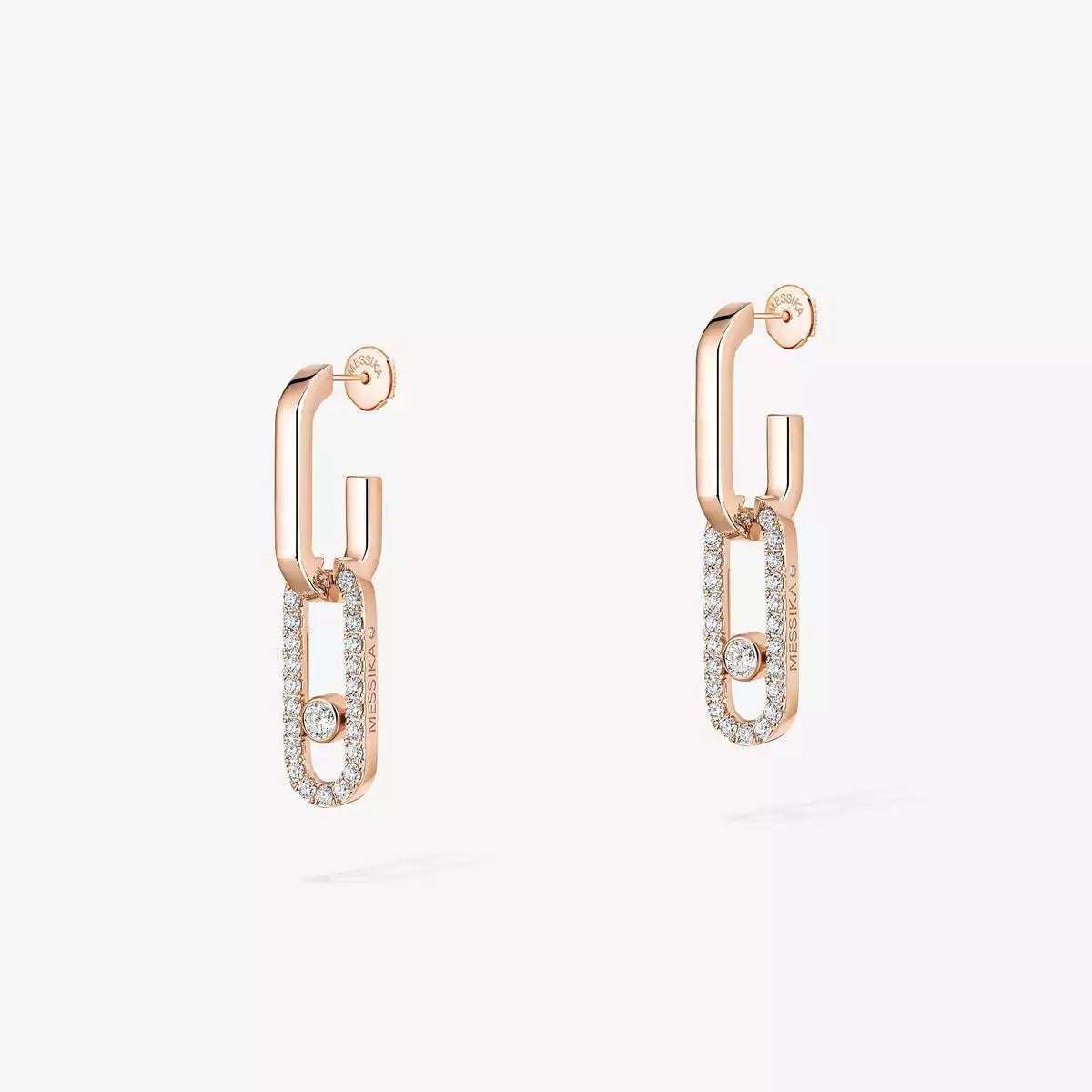 [Aura ]Move Link Diamond Earrings