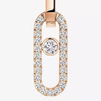 [Aura ]Move Link Diamond Earrings
