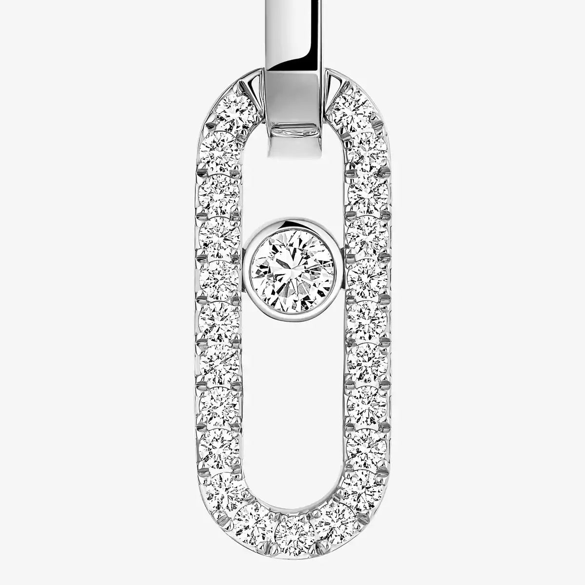 [Aura ]Move Link Diamond Earrings