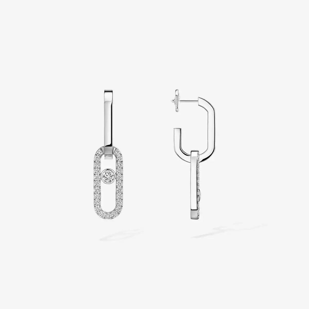 [Aura ]Move Link Diamond Earrings