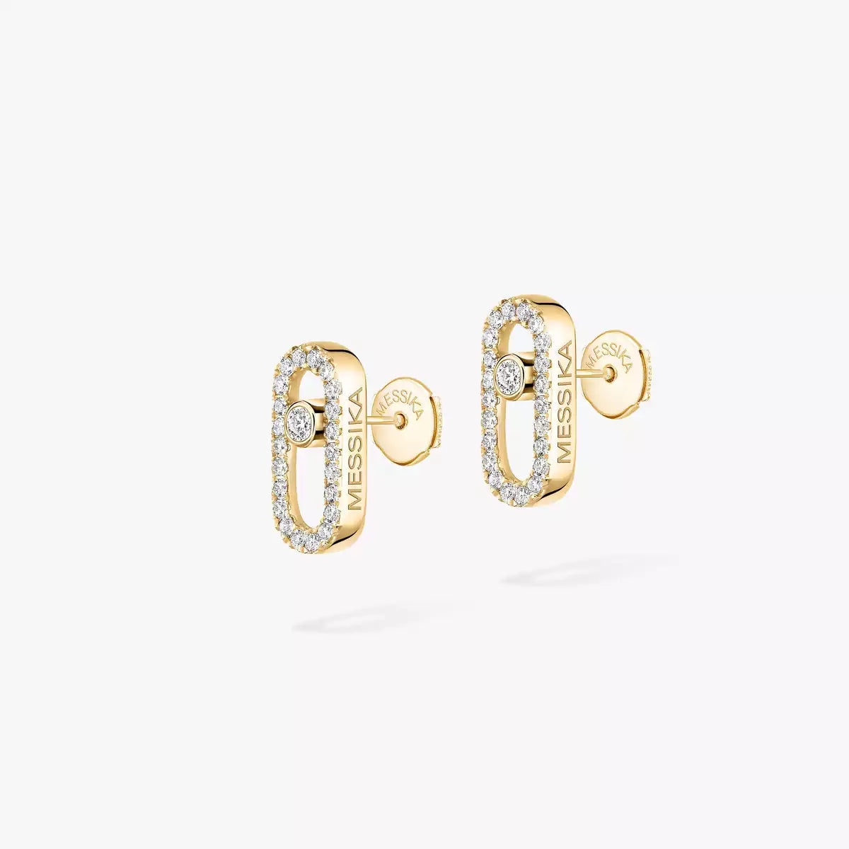 [Aura ]Move Uno Diamond Earrings