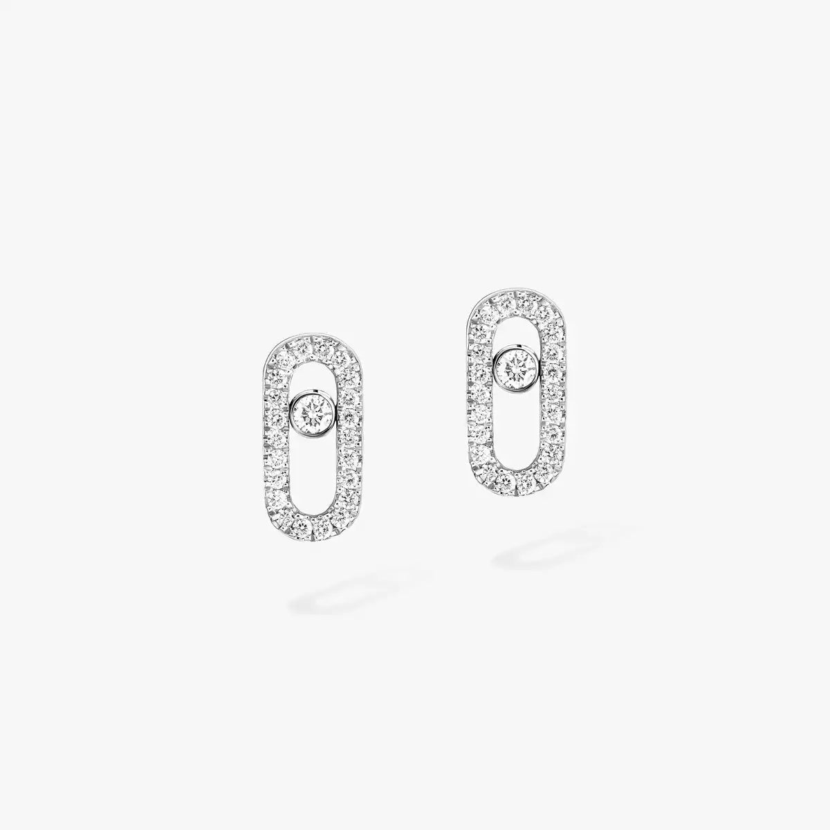[Aura ]Move Uno Diamond Earrings