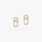 [Aura ]Move Uno Diamond Earrings