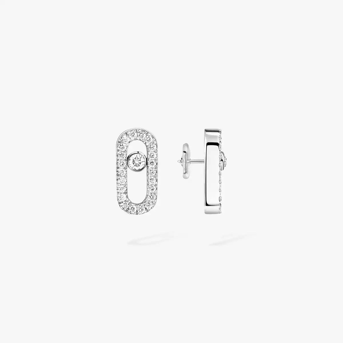 [Aura ]Move Uno Diamond Earrings