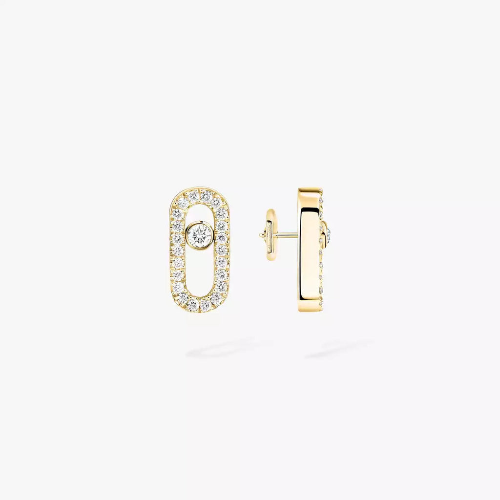 [Aura ]Move Uno Diamond Earrings