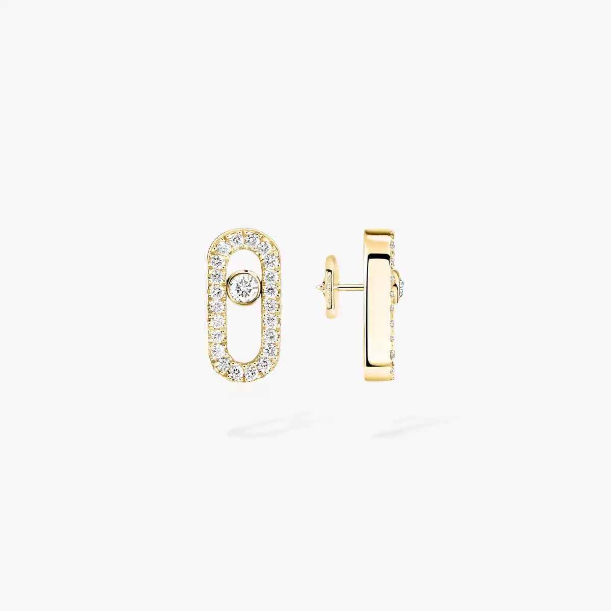[Aura ]Move Uno Diamond Earrings