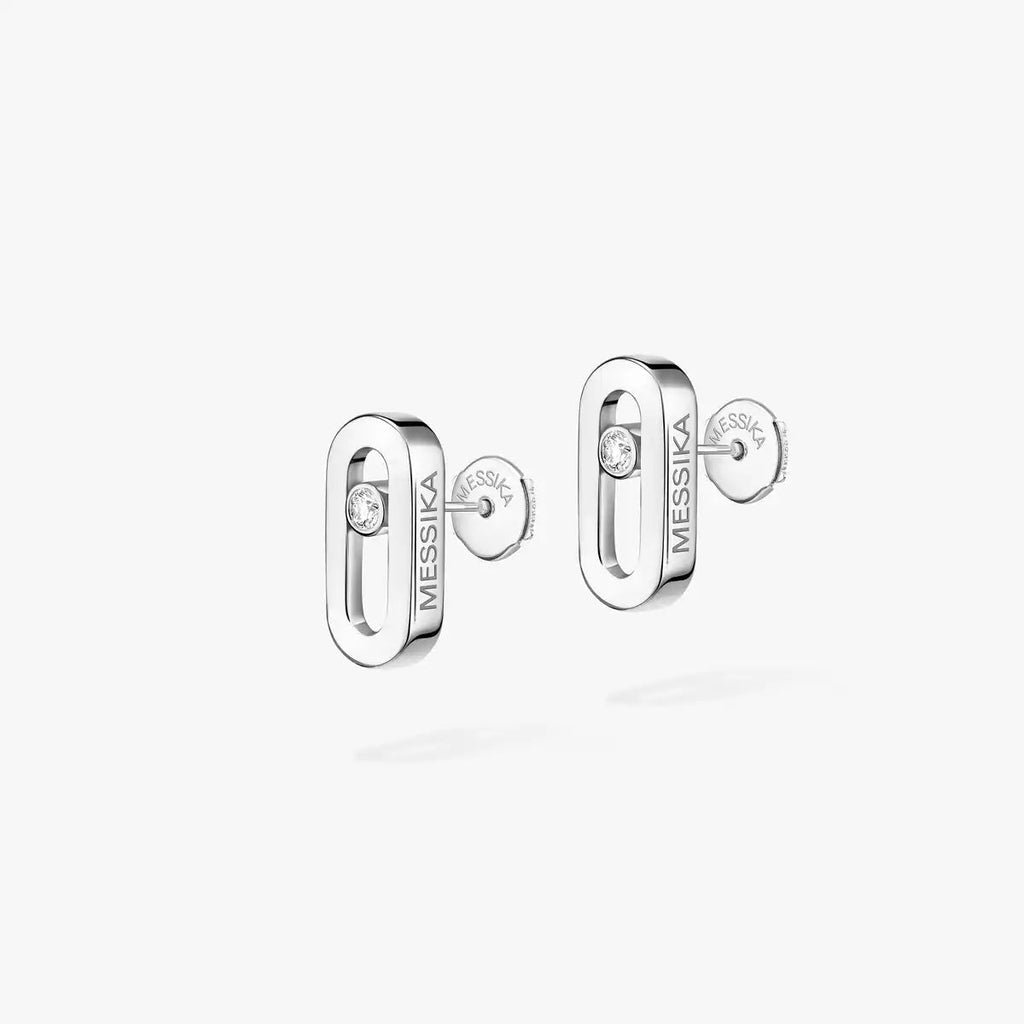 [Aura ]Move Uno Diamond Stud Earrings