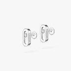 [Aura ]Move Uno Diamond Stud Earrings
