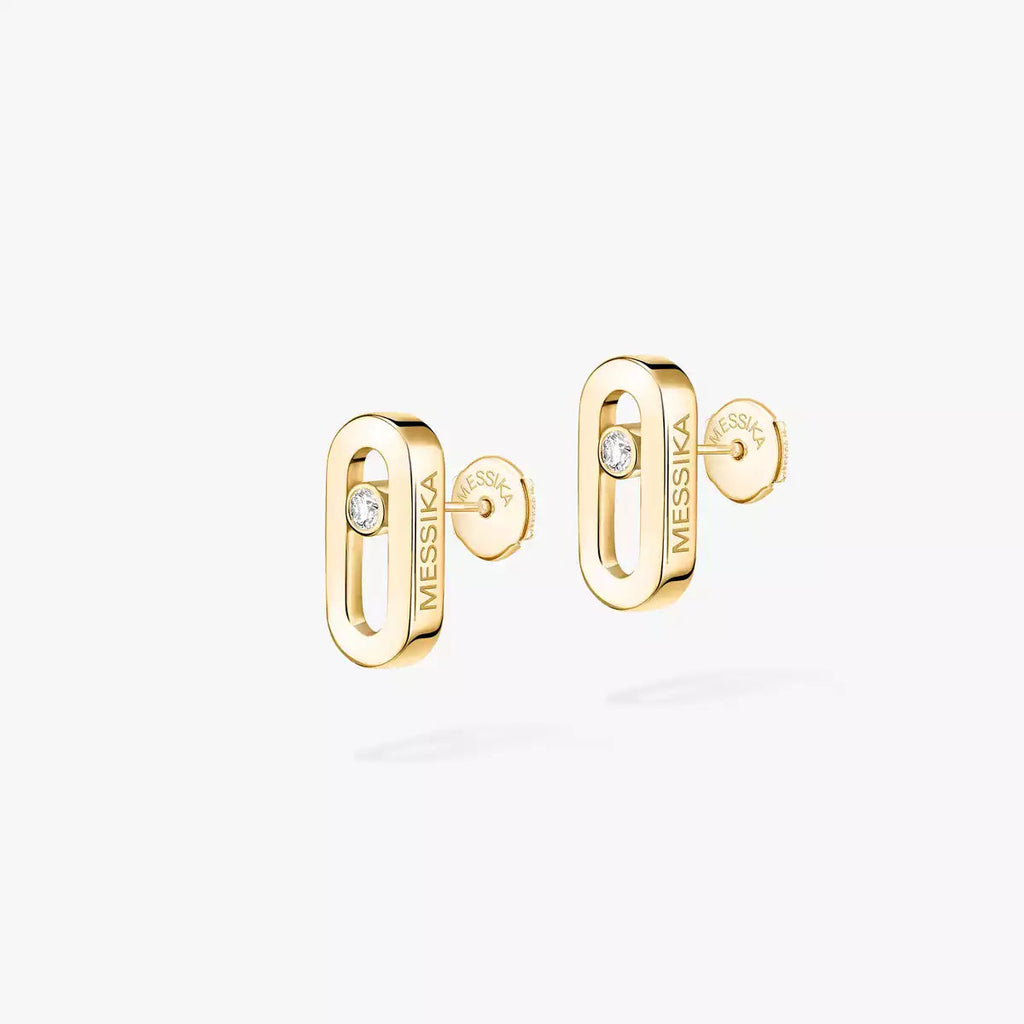 [Aura ]Move Uno Diamond Stud Earrings