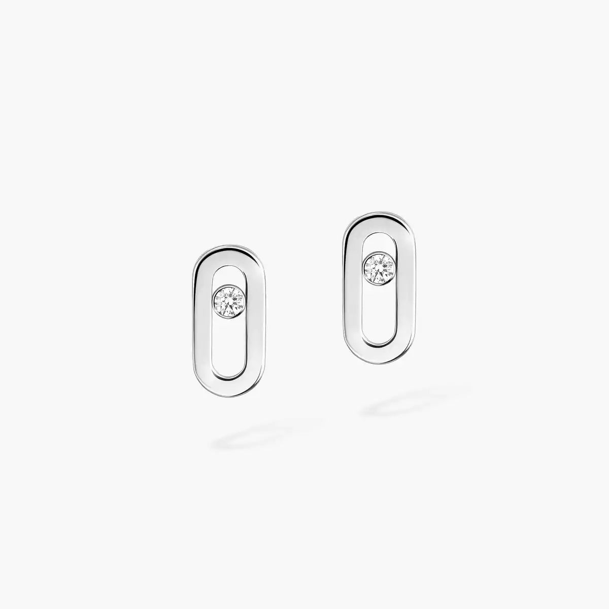 [Aura ]Move Uno Diamond Stud Earrings