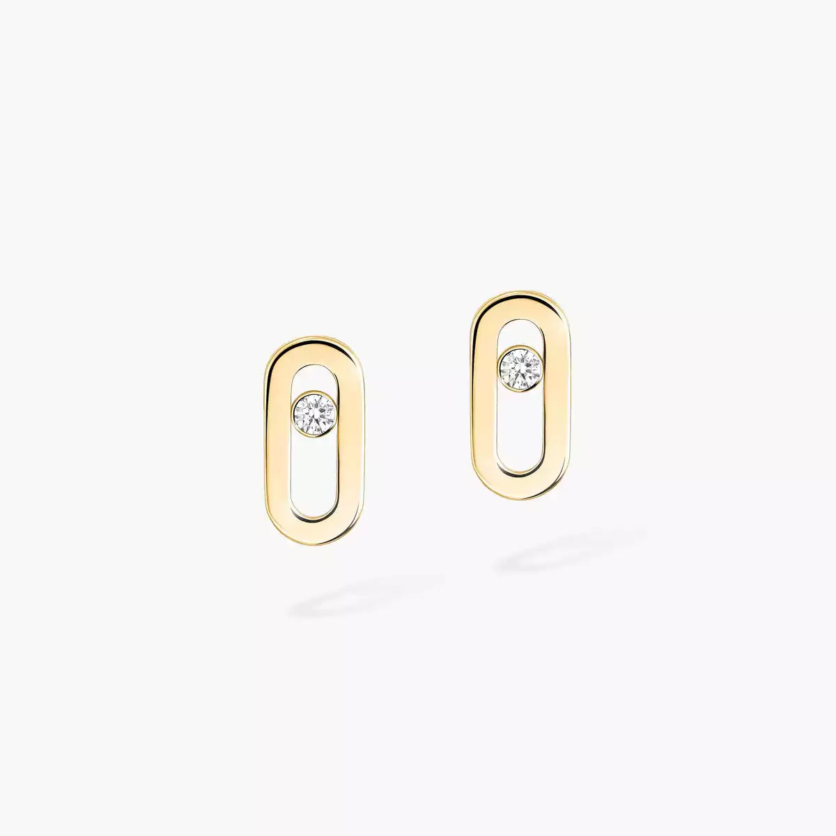 [Aura ]Move Uno Diamond Stud Earrings