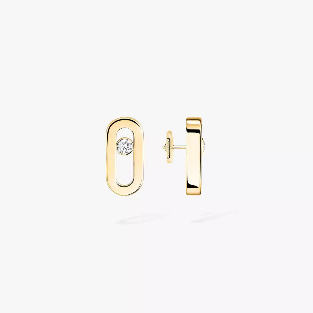 [Aura ]Move Uno Diamond Stud Earrings