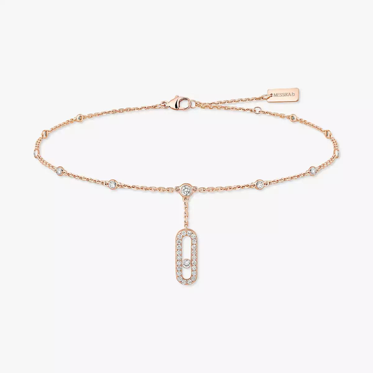 [Aura ] Move Uno pavé ankle bracelet