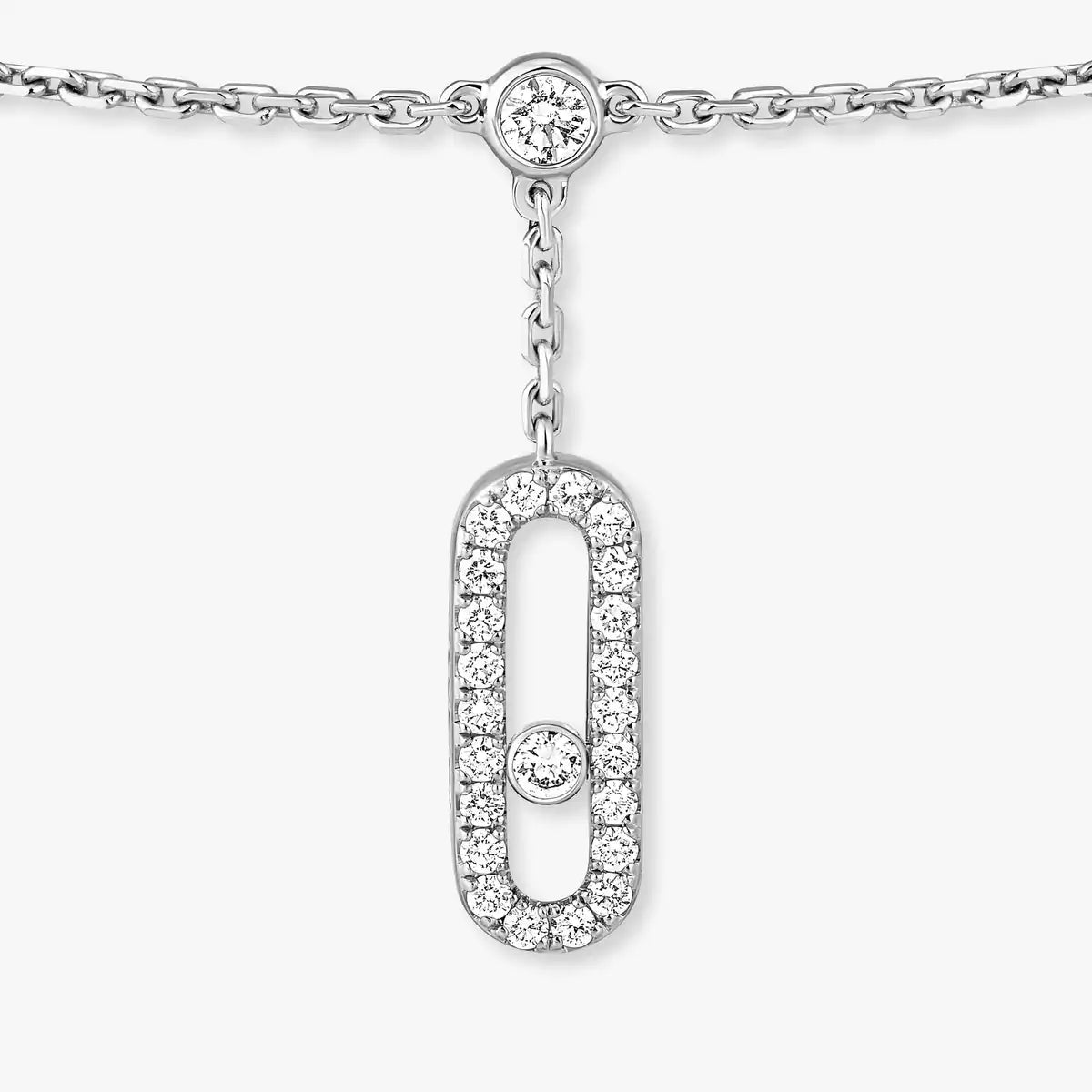 [Aura ] Move Uno pavé ankle bracelet