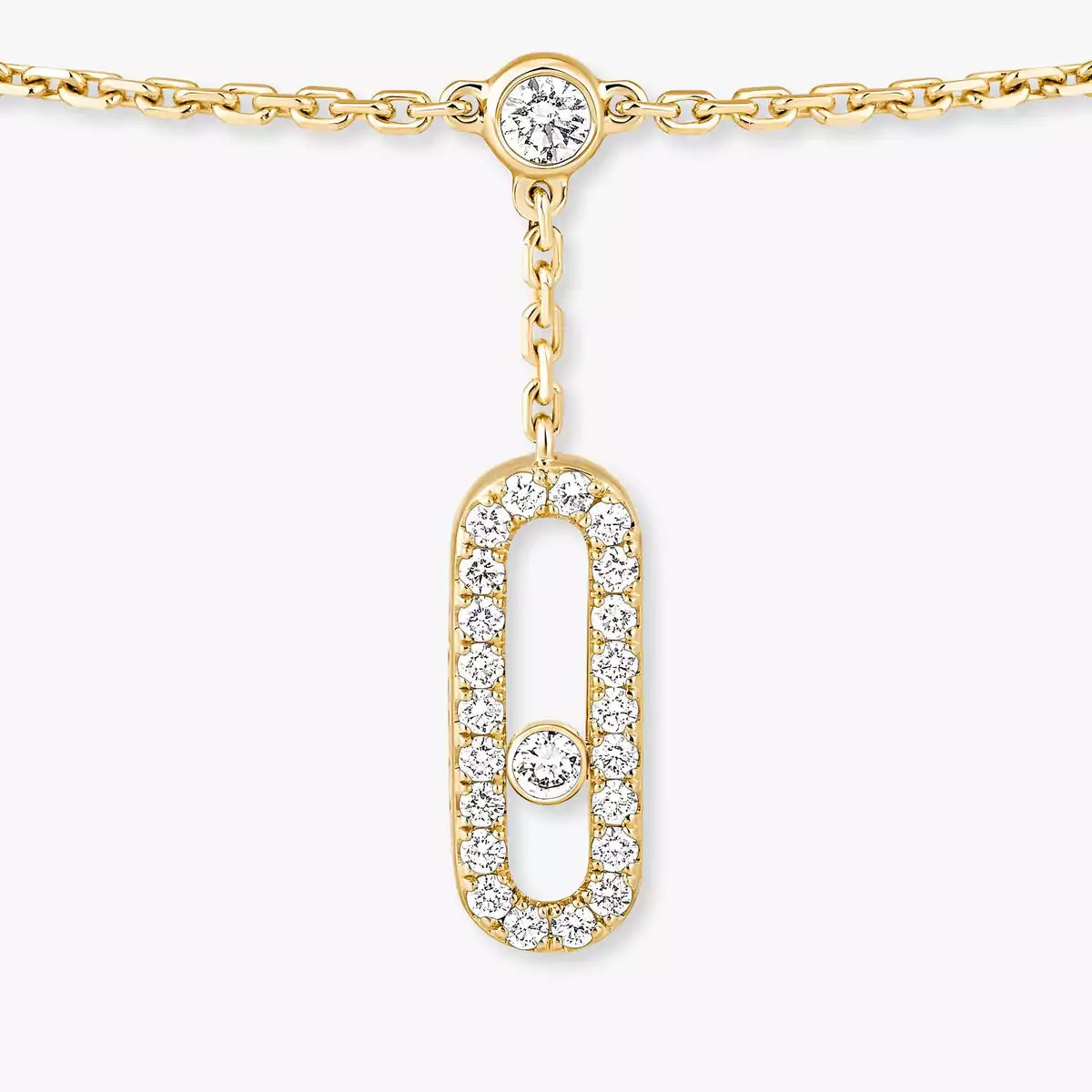 [Aura ] Move Uno pavé ankle bracelet