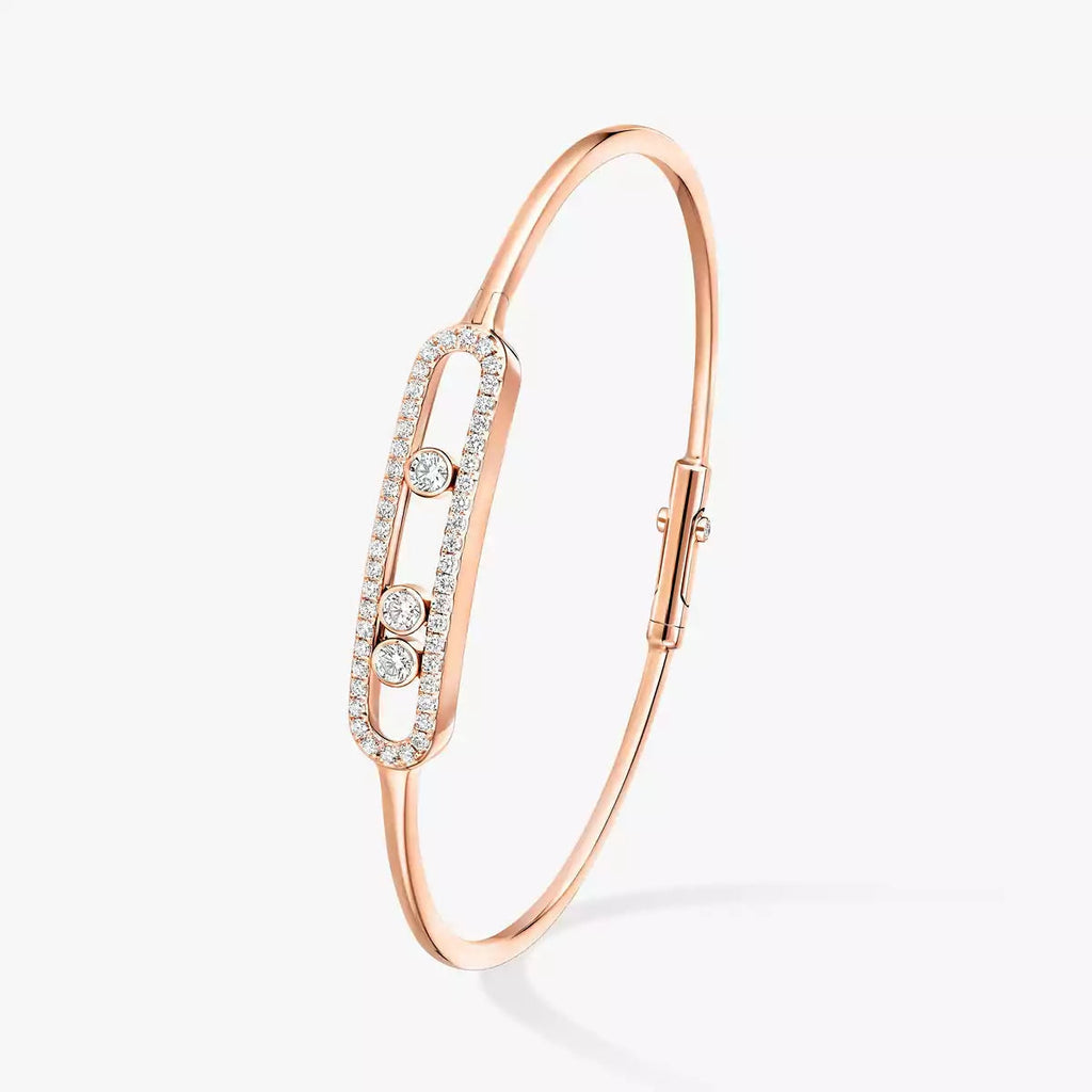 [Aura ]Move Pavé Diamond Bangle Bracelet M